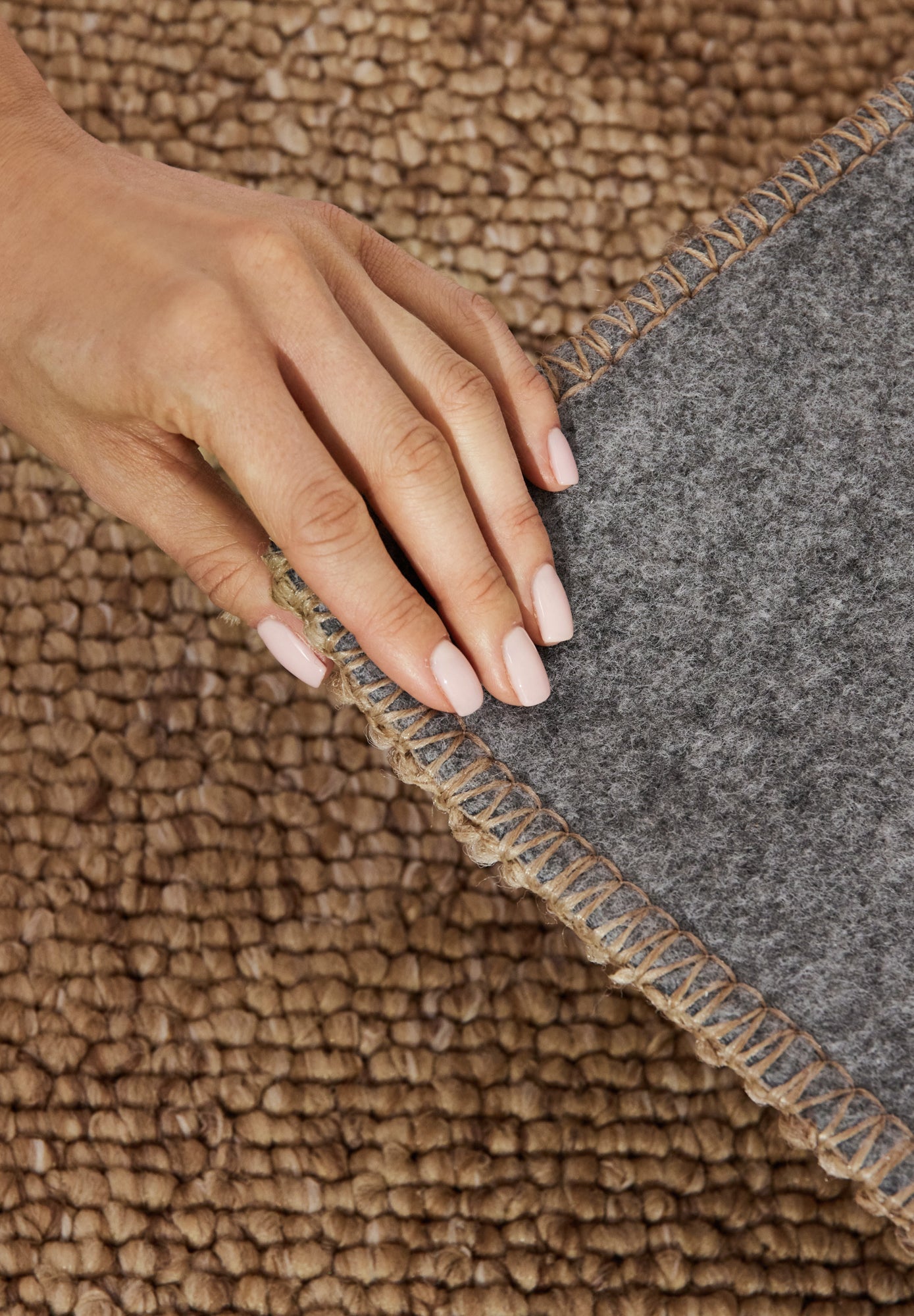Trumpo plauko kilimas Rocco 120x170 cm., rudas