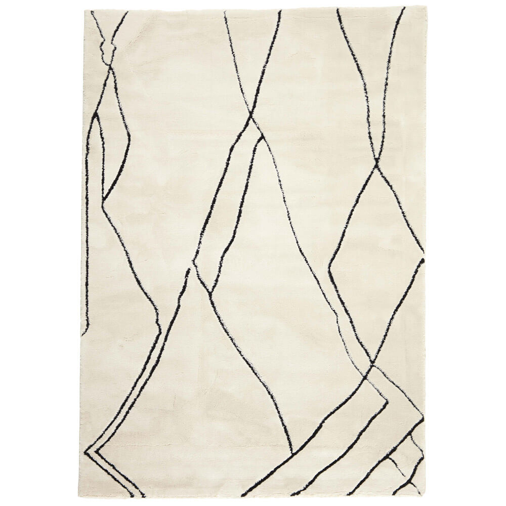 Trumpo plauko kilimas Ottera 160x230 cm., kreminis