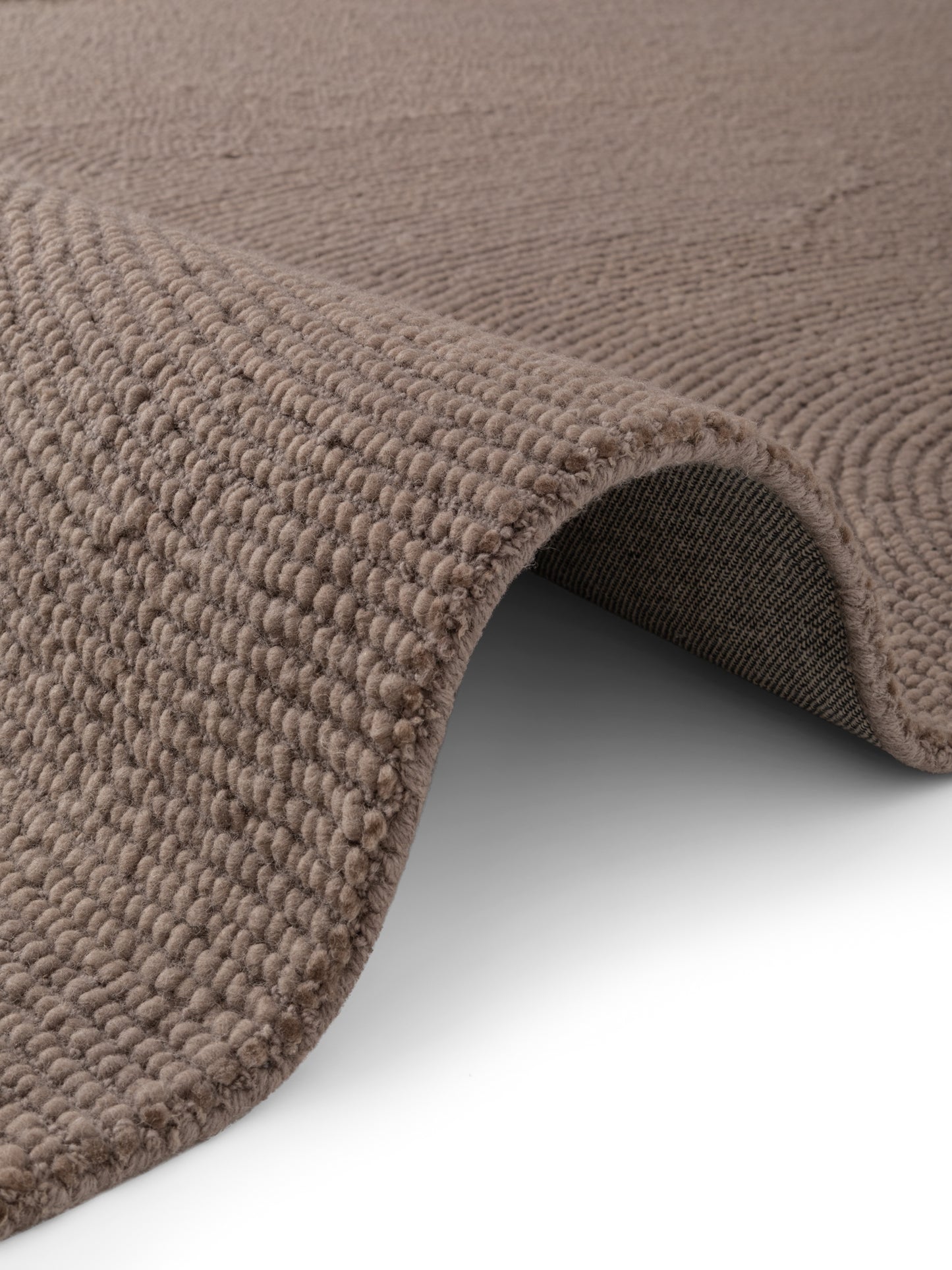 Trumpo plauko vilnonis kilimas Eleni 80x150 cm, rudas