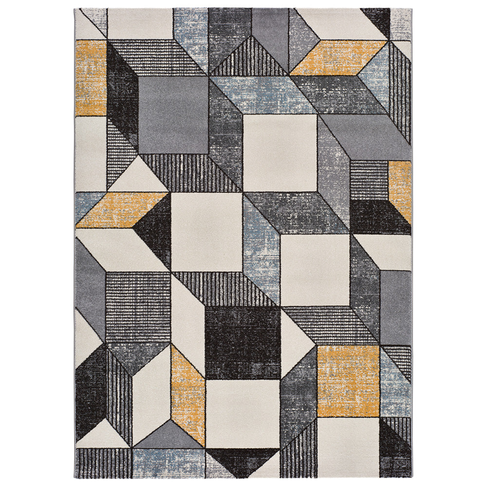 Trumpo plauko kilimas Gladys Graphic 160x230 cm., spalvotas
